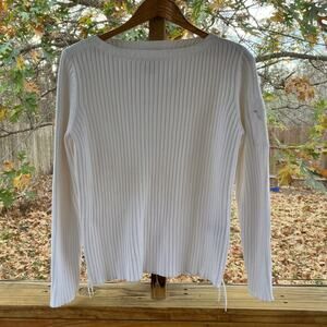 Lauren Ralph Lauren Women's Vintage White Pullover Sweater Size L